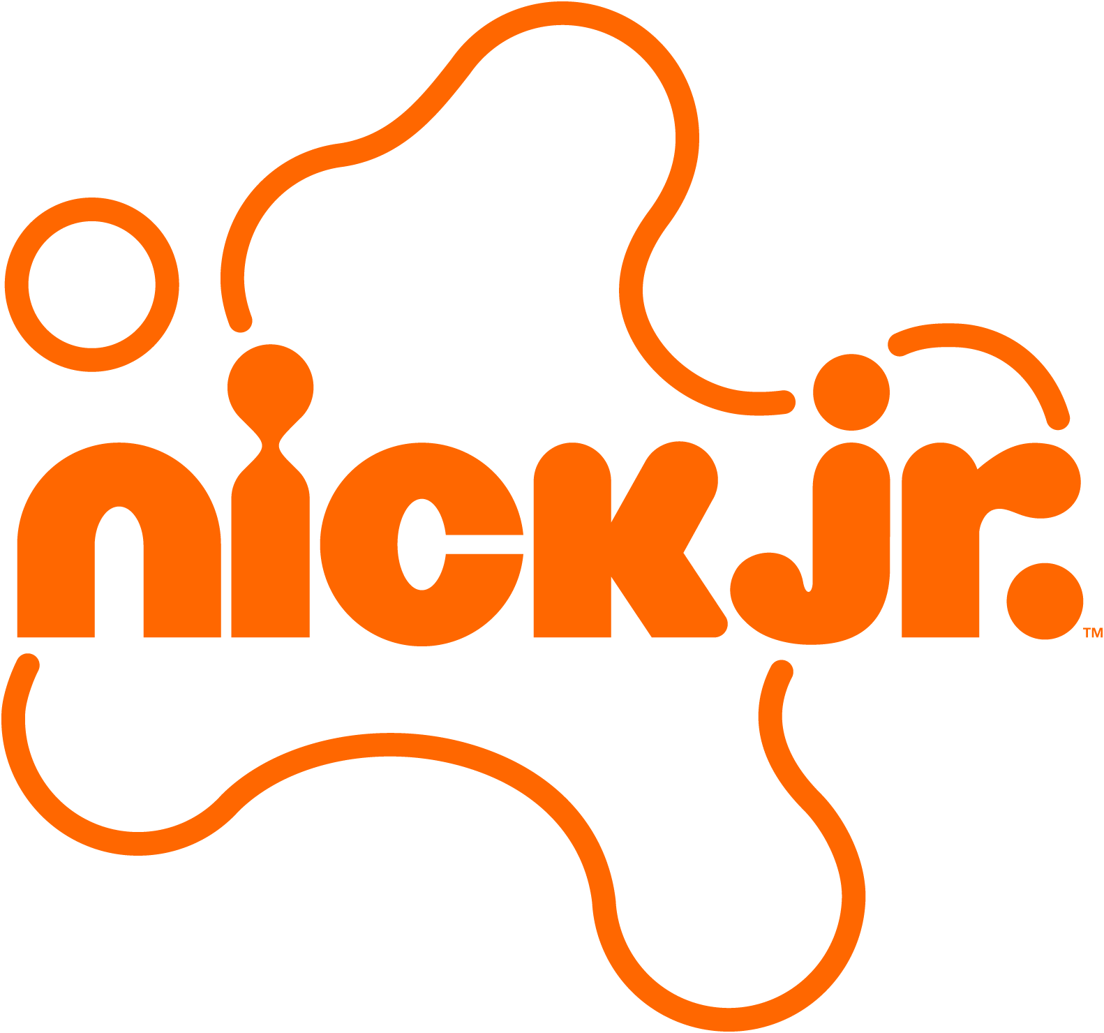 Kanal - Nick Jr. – bei weißem Hintergrund